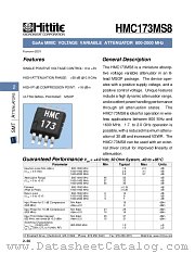 HMC173MS8 datasheet pdf Hittite Microwave Corporation