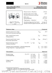 BAS16 datasheet pdf Diotec Elektronische