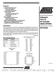 AT27C080-90PI datasheet pdf Atmel