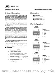 AME8510AEEVBDD29 datasheet pdf Analog Microelectronics