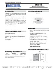 MIC8114TU datasheet pdf Micrel Semiconductor