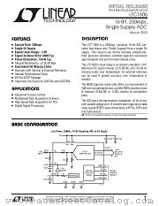 LTC1606ACG datasheet pdf Linear Technology