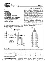 CY7C1041-17ZI datasheet pdf Cypress