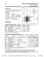 FA01384 datasheet pdf Mitsubishi Electric Corporation