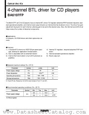BA6197 datasheet pdf ROHM