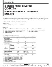 BA6849 datasheet pdf ROHM