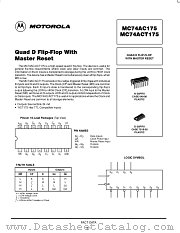 74ACT175 datasheet pdf ON Semiconductor