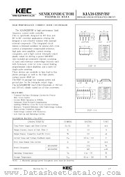 KIA3842BF datasheet pdf Korea Electronics (KEC)