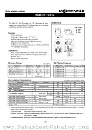 KSM-915SY1E datasheet pdf Kodenshi Corp