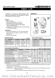 KSM-913LJ1E datasheet pdf Kodenshi Corp