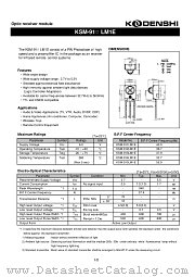KSM-914LM1E datasheet pdf Kodenshi Corp