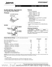 ITF87072DK8T datasheet pdf Intersil