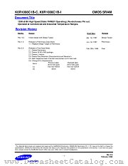 K6R1008C1B-I12 datasheet pdf Samsung Electronic