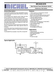 MIC2076-1BM datasheet pdf Micrel Semiconductor