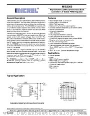 MIC2202BMM datasheet pdf Micrel Semiconductor