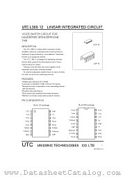 L38812 datasheet pdf Unisonic Technologies