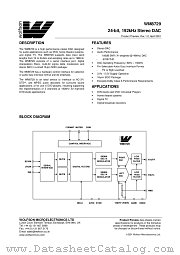 XWM8729ED datasheet pdf Wolfson