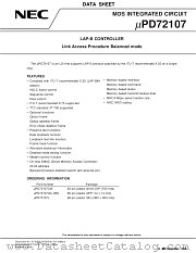 UPD72107GC-3B9 datasheet pdf NEC