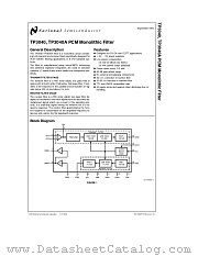 TP3040J datasheet pdf National Semiconductor
