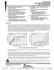 SN74AVC16334DGG datasheet pdf Texas Instruments