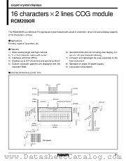 RCM2090 datasheet pdf ROHM