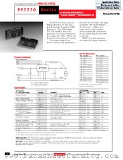 PT7770 datasheet pdf Texas Instruments