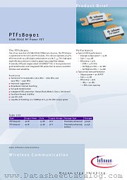 PTF180901E datasheet pdf Infineon