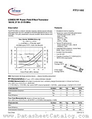 PTF211802 datasheet pdf Infineon