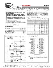 W167B datasheet pdf Cypress