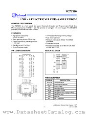 W27C010P-70 datasheet pdf Winbond Electronics