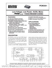 PCM3501E datasheet pdf Burr Brown