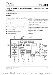 TDA4452 datasheet pdf TEMIC