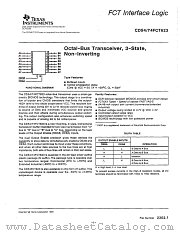 CD54-74FCT623 datasheet pdf Texas Instruments