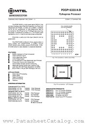 PDSP16330BCOAC datasheet pdf Mitel Semiconductor