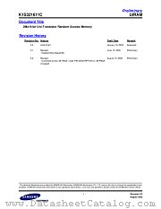 K1S321611C datasheet pdf Samsung Electronic