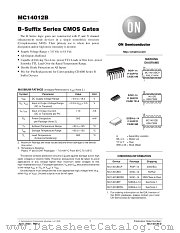MC14012BF datasheet pdf ON Semiconductor