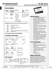 LR1200XXX datasheet pdf Teledyne Relays