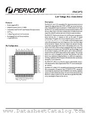 PI6C2972 datasheet pdf Pericom Technology