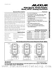 MAX4592EUE datasheet pdf MAXIM - Dallas Semiconductor