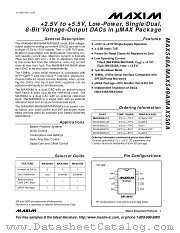 MAX549 datasheet pdf MAXIM - Dallas Semiconductor
