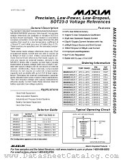 MAX6025BEUR-T datasheet pdf MAXIM - Dallas Semiconductor