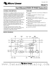 ML6673CH datasheet pdf Micro Linear