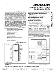 MX7847KR datasheet pdf MAXIM - Dallas Semiconductor