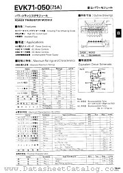 EVK71-050 datasheet pdf Fuji Electric