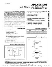 MAX3371EXT-T datasheet pdf MAXIM - Dallas Semiconductor