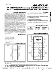 MAX3387 datasheet pdf MAXIM - Dallas Semiconductor