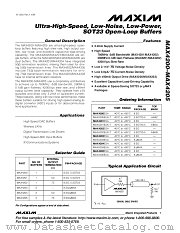 MAX4203EUA datasheet pdf MAXIM - Dallas Semiconductor