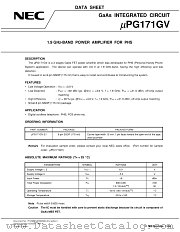 UPG171GV datasheet pdf NEC