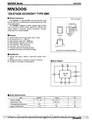 MN3006 datasheet pdf Panasonic