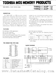 TMM2114AP datasheet pdf TOSHIBA
